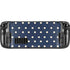 Blue and Cream Polka Dots Steam Deck Handheld Gaming Computer Skin