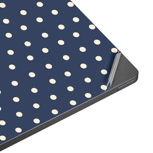 Blue and Cream Polka Dots Surface Laptop 7 15in Skin