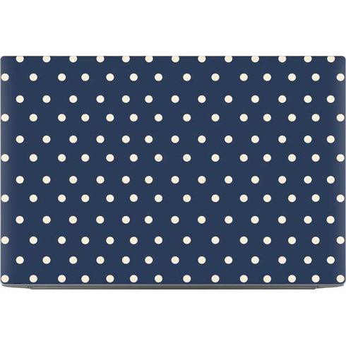 Blue and Cream Polka Dots Dell XPS Skin