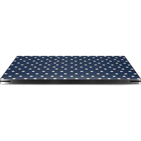 Blue and Cream Polka Dots Dell XPS Skin