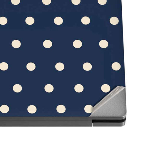 Blue and Cream Polka Dots Dell XPS Skin