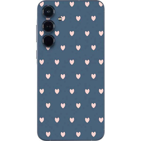 Blue and Pink Hearts Galaxy A36 5G Skin