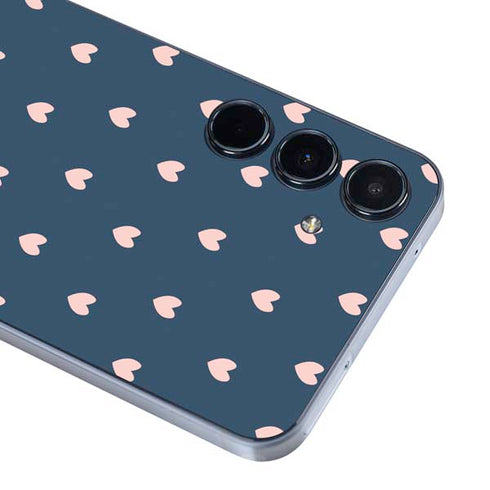 Blue and Pink Hearts Galaxy A36 5G Skin