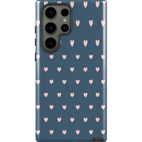 Blue and Pink Hearts Galaxy S23 Ultra Pro Case