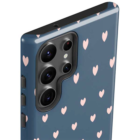 Blue and Pink Hearts Galaxy S23 Ultra Pro Case