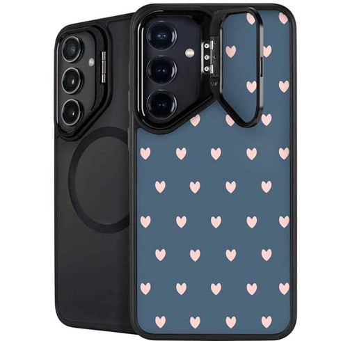 Blue and Pink Hearts Galaxy S24 Plus Kickstand Case