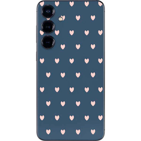 Blue and Pink Hearts Galaxy S25 Plus Skin