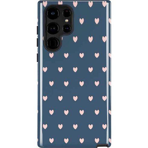 Blue and Pink Hearts Galaxy S25 Ultra Impact Case