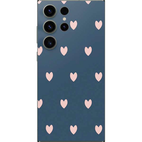 Blue and Pink Hearts Galaxy S25 Ultra Skin