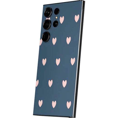 Blue and Pink Hearts Galaxy S24 Ultra Skin