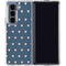Blue and Pink Hearts Galaxy Z Fold5 5G Clear Case
