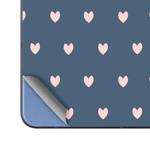 Blue and Pink Hearts Galaxy Z Fold5 5G Skin