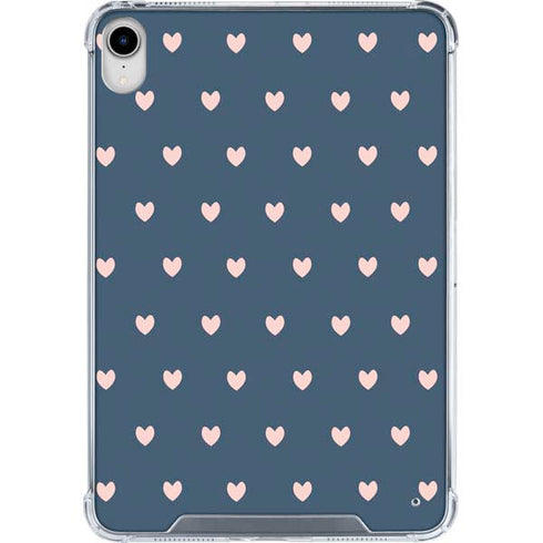 Blue and Pink Hearts iPad 11th Gen (2025) Clear Case