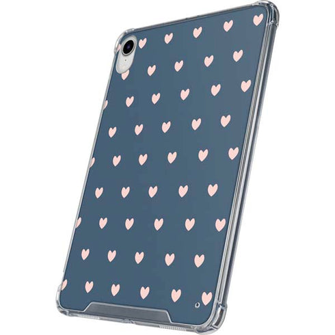 Blue and Pink Hearts iPad 11th Gen (2025) Clear Case