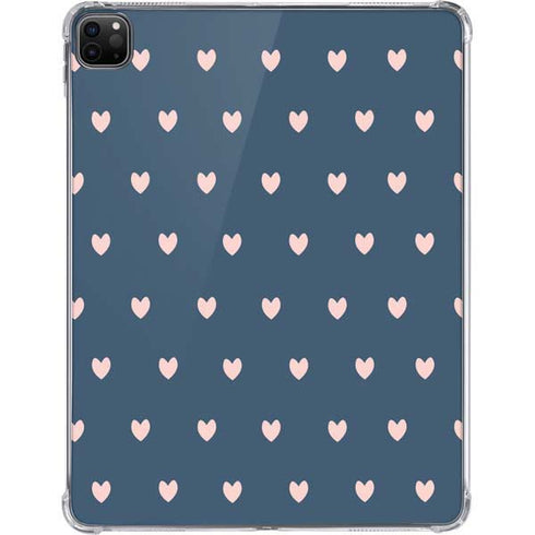 Blue and Pink Hearts iPad Pro 11in (2024) Clear Case