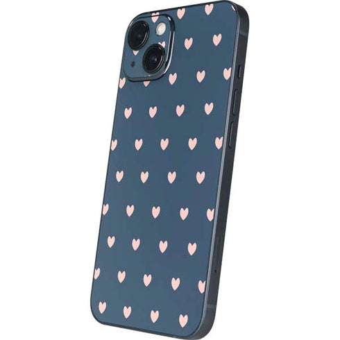 Blue and Pink Hearts iPhone Skins