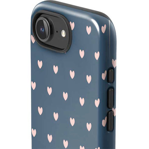 Blue and Pink Hearts iPhone 16e Impact Case
