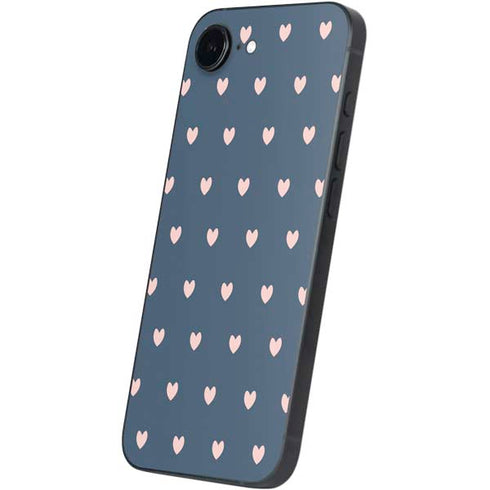 Blue and Pink Hearts iPhone 16e Skin