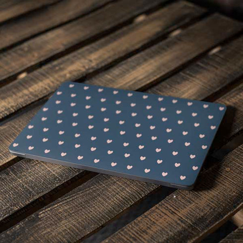 Blue and Pink Hearts Apple MacBook Air Skin