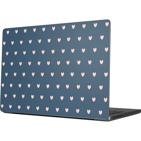 Blue and Pink Hearts Apple MacBook Pro 14-inch Skin
