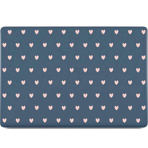 Blue and Pink Hearts MacBook Skins