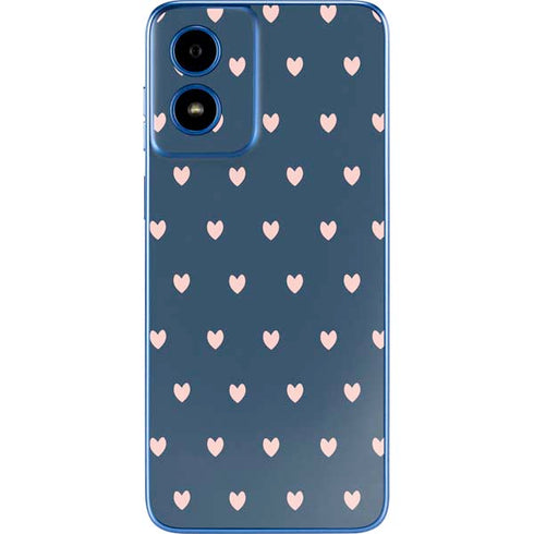 Blue and Pink Hearts Moto G Play 4G (2024) Skin