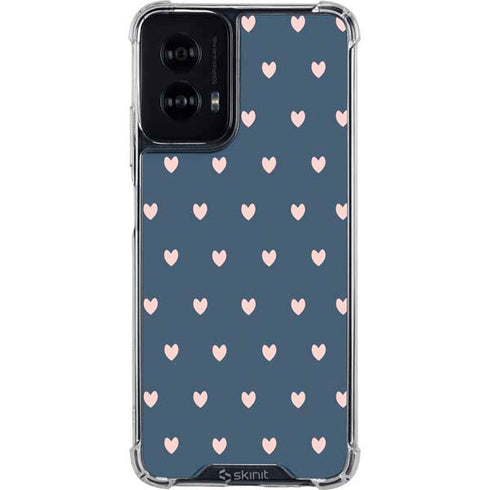Blue and Pink Hearts Moto G Power 5G (2024) Clear Case