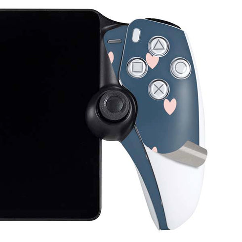 Blue and Pink Hearts PlayStation Portal Remote Player Skin