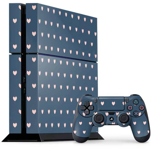 Blue and Pink Hearts PlayStation PS4 Skins