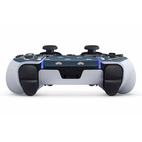 Blue and Pink Hearts PS5 DualSense Edge Pro Controller Skin