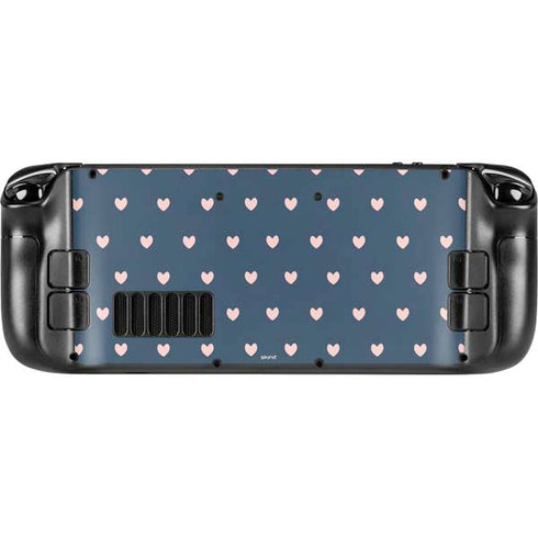 Blue and Pink Hearts Steam Deck Handheld Gaming Computer Skin