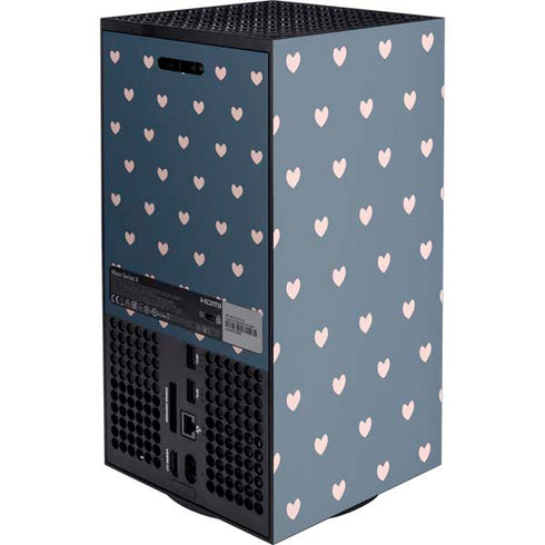 Blue and Pink Hearts XBox Series X Digital Edition Console Skin