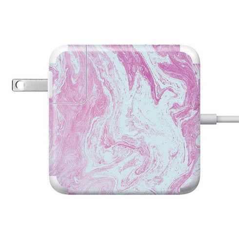 Blue and Purple Marble 85W Power Adapter (15 and 17 inch MacBook Pro Charger) Skin