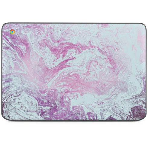 Blue and Purple Marble HP Chromebook Skin