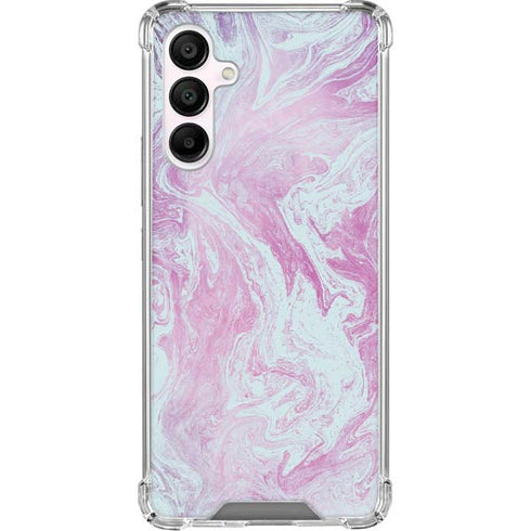 Blue and Purple Marble Galaxy A16 5G Clear Case
