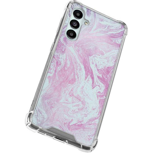 Blue and Purple Marble Galaxy A16 5G Clear Case