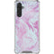 Blue and Purple Marble Galaxy A17 Clear Case