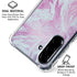 Blue and Purple Marble Galaxy A36 5G Clear Case