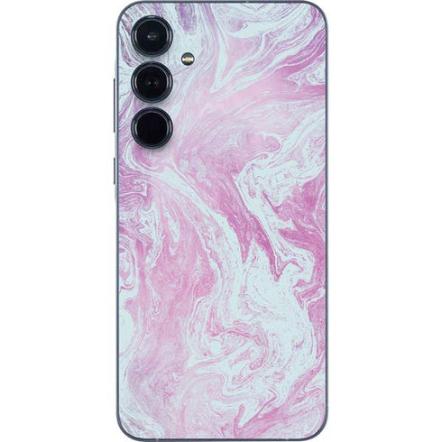 Blue and Purple Marble Galaxy A36 5G Skin
