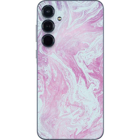 Blue and Purple Marble Galaxy A55 5G Skin