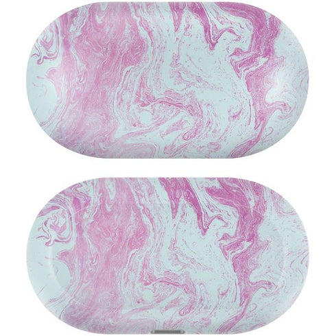 Blue and Purple Marble Galaxy Buds Plus Skin