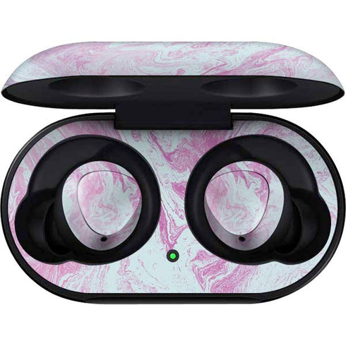 Blue and Purple Marble Galaxy Buds Skin