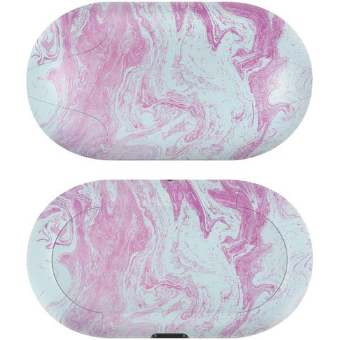 Blue and Purple Marble Galaxy Buds Skin