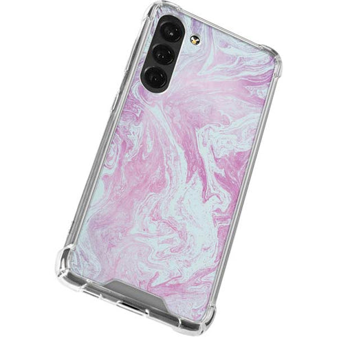 Blue and Purple Marble Galaxy S24 FE Clear Case