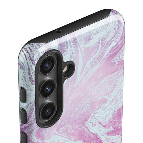 Blue and Purple Marble Galaxy S25 Impact Case