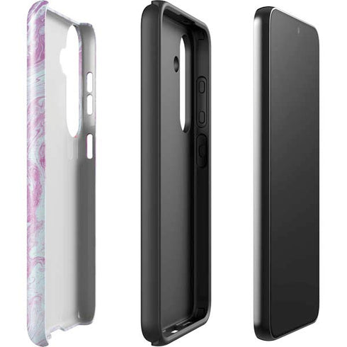 Blue and Purple Marble Galaxy S25 Impact Case