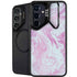 Blue and Purple Marble Galaxy S24 Kickstand Case