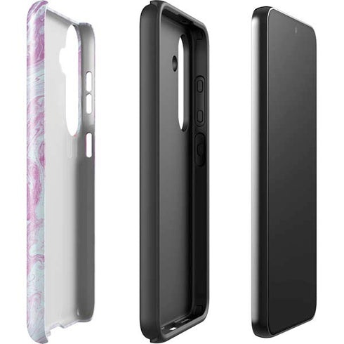Blue and Purple Marble Galaxy S25 Plus Impact Case