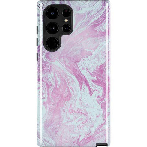 Blue and Purple Marble Galaxy S25 Ultra Impact Case