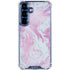 Blue and Purple Marble Galaxy S25 Clear Case